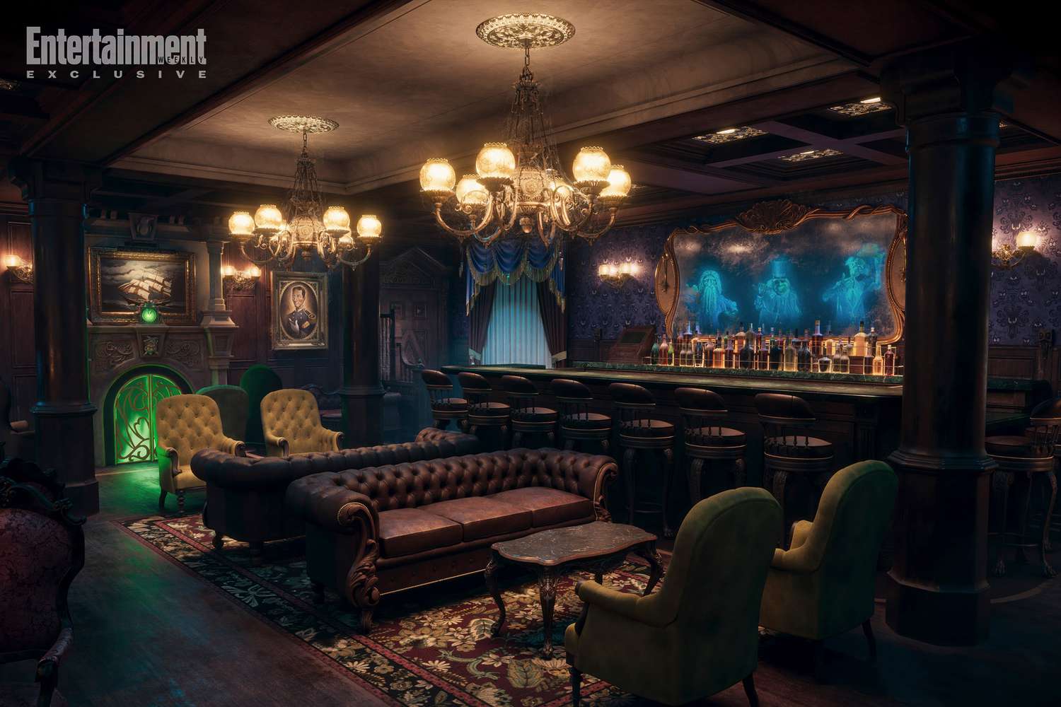 Disney reveals Haunted Mansion bar on new Treasure ship